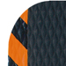 Black with Orange border